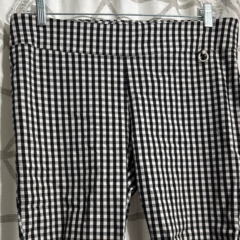 Rafaella Black and White Gingham Pants - Picture 2 of 6